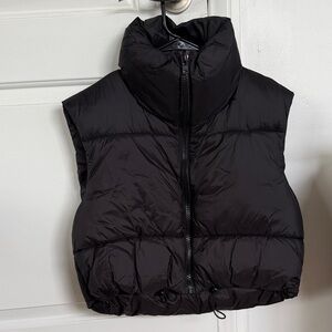 Princess Polly Black Puffer Vest